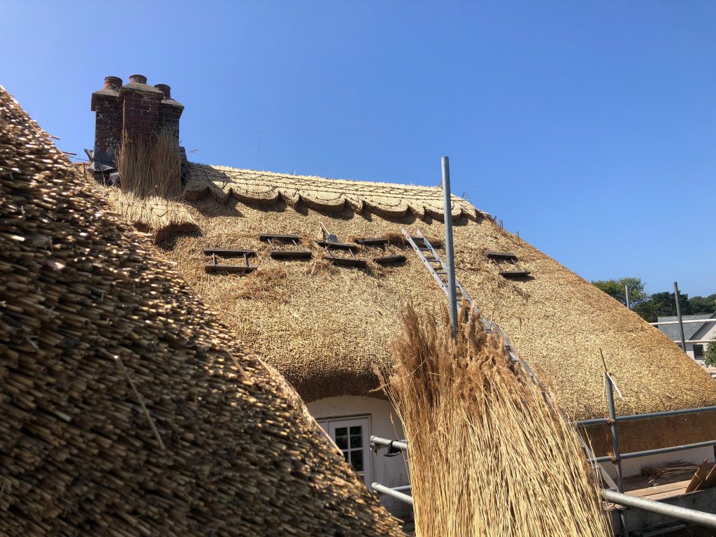decorative cut pattern ridge by luke robinson in Thurlestone, Devon, South Hams